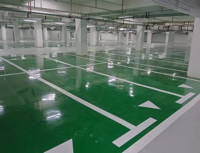 长治长治小区停车场标线